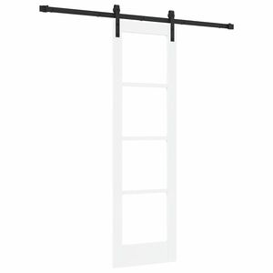 vidaXL Slankios durys ORKDAL Balta ir juoda 61 x 198,5 cm