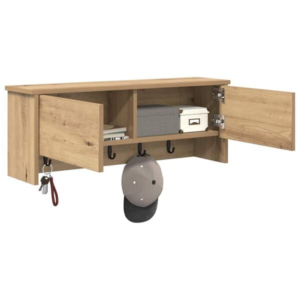 vidaXL Prikabinamas paltas Amatininkų ąžuolas 80 x 20 x 30 cm