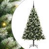 vidaXL Dirbtinis sulankstomas Kalėdų medis su pūkuotu sniegu 300 LED