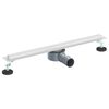 vidaXL 360&deg; Du&scaron;o Nutekėjimas su Plonu Modeliu Sidabrinė 60 cm