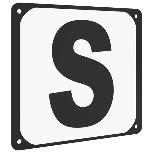 vidaXL Raidės jojimo aik&scaron;telei, 12vnt., plienas