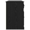 vidaXL Stalas su spintele su stalčių Juodas ąžuolas 154,5 x 50 x 75 cm