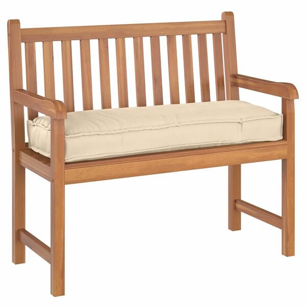 vidaXL Pagalvėlė Smėlio 110 x 40 x 8 cm Oksfordo audinys