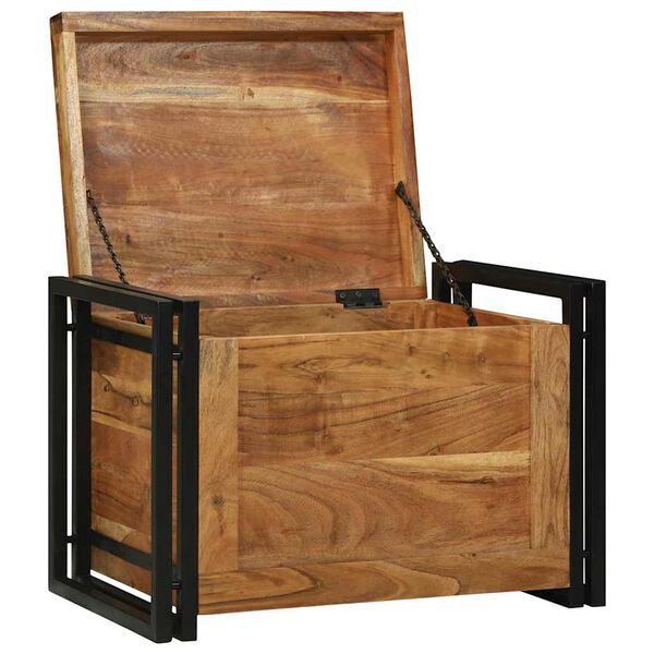 vidaXL Saugojimo dėžė 60 x 40 x 41 cm Kietos akacijos mediena