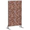 vidaXL Privatumo žaliuzės 100 x 50 x 180 cm Rūdijanti