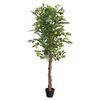 vidaXL Dirbtinis citrinmedis su trimis kamienais, žalias, 180cm, PP