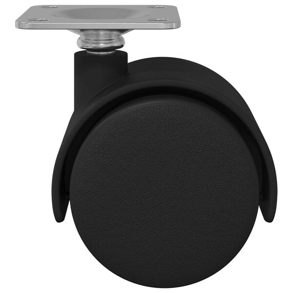 vidaXL Sukamasis ratukas 2 pcs Juoda 54 mm Geležis ir PP