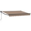 vidaXL I&scaron;traukiama markizė Taupe 3,5 x 2 m Poliesteris ir Metalas
