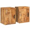 vidaXL Naktinis staliukas 2 vnt. Ruda 35 x 33 x 48 cm