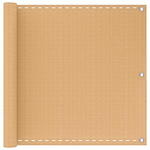 vidaXL Balkono Ekranas Stačiakampio 75 x 300 cm HDPE ir aliuminis