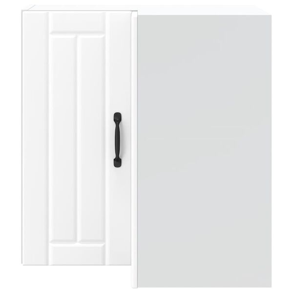 vidaXL virtuvės sieninė kampinė spintelė "Lucca" White Engineered Wood