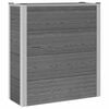 vidaXL Paauk&scaron;tinta sodo lova Pilka 75 x 30 x 22 cm WPC ir aliuminis
