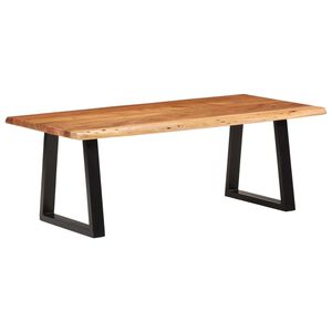 vidaXL Kavos staliukas, 110x55x40cm, akacijos medienos masyvas