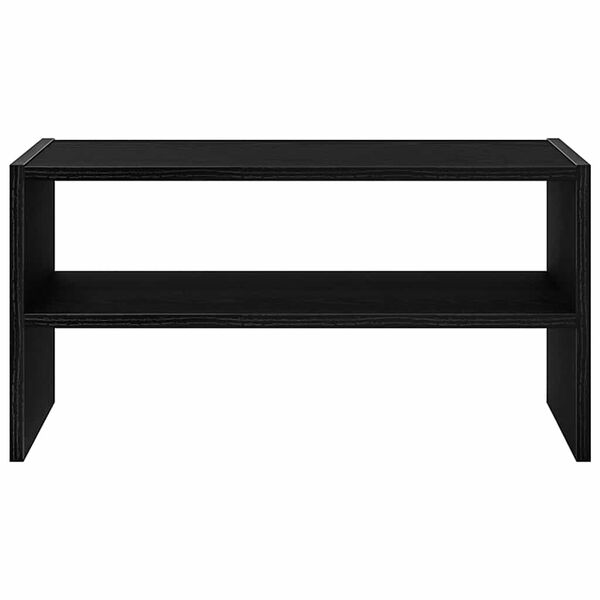 vidaXL Batų lentyna, sukraunamos, juoda, 60x30x30,5cm