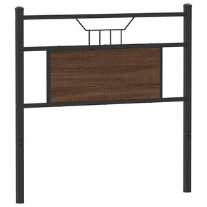 vidaXL Pakaitinis galvūgalis, ruda ąžuolo spalvos, 75cm, mediena ir plienas