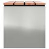 vidaXL Sodo suolas Sidabro 80 x 40 x 43 cm Galvanizuotas plienas