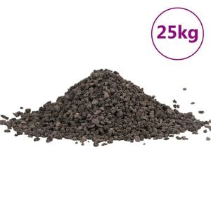 vidaXL Bazalto žvyras, juodos spalvos, 25kg, 5&ndash;8mm