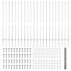 vidaXL Tvora su stulpais Sidabro 1,4 x 50 m Plienas