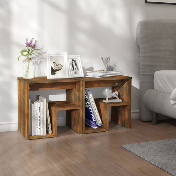 vidaXL Naktinės spintelės, 2vnt., ąžuolo, 40x30x40cm, mediena