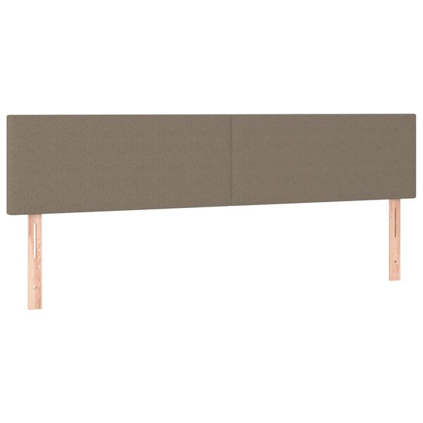 vidaXL Galvūgalis, 2vnt., taupe spalvos, 80x5x78/88cm, audinys