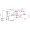 vidaXL televizoriaus spintelė Juoda 100x33x46 cm Engineered Wood