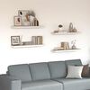 vidaXL Pakabinamos lentynos, 4vnt., ąžuolo/baltos, 80x23,5x3,8cm, MDF