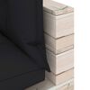 vidaXL Dvivietė sodo sofa i&scaron; palečių su pagalvėlėmis, pu&scaron;ies mediena