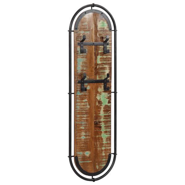 vidaXL Sieninės paltų kabyklos su 4 kabliukais, 2vnt., perdirbta