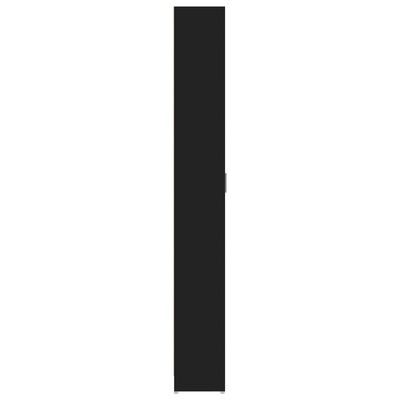 vidaXL Prieškambario drabužių spinta, juodos spalvos, 55x25x189cm, MDP