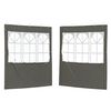 vidaXL &Scaron;ventinės palapinės &scaron;oninė siena 2 pcs 200 x 195 cm Antracito