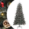 vidaXL Dirbtinė Kalėdų eglutė Žalia 240 cm PVC, plastikas ir plienas