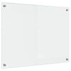 vidaXL Virtuvės atbraila Skaidrus 80 x 60 cm grūdintas stiklas