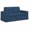 vidaXL Sofa 2 pcs Mėlyna 182 x 80 x 82 cm audinys