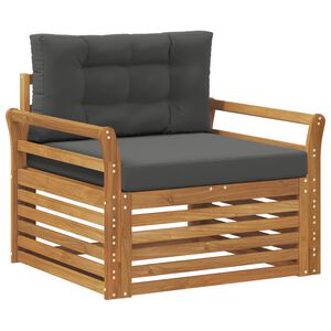 vidaXL Lauko sofos komplektas Tvirta akacijos mediena ir poliesteris