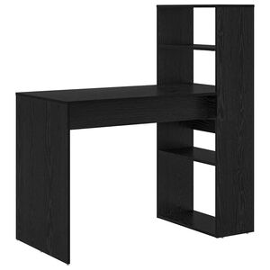 vidaXL Stalas Juodas ąžuolas Apdirbta mediena 113 x 54 x 120 cm