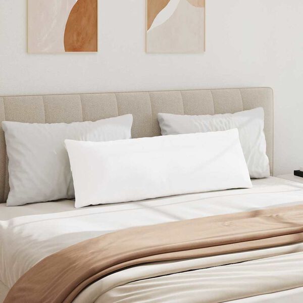 vidaXL Sofa Pagalvės 2 pcs Balta 120 x 40 cm audinys