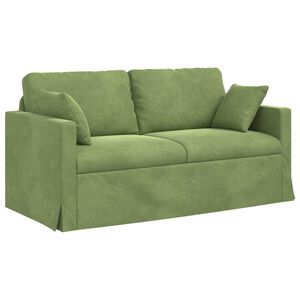 vidaXL Sofa &Scaron;viesiai žalia 158 x 78 x 80 cm Aksomas