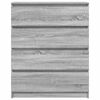 vidaXL indauja Pilka Sonoma 80x35x99 cm Inžinierinė mediena
