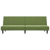 vidaXL Dvivietė sofa-lova su pakoja, &scaron;viesiai žalios spalvos, aksomas