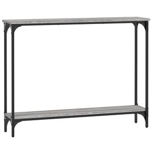 vidaXL Konsolinis staliukas, pilkas ąžuolo, 100x22,5x75cm, mediena