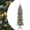 vidaXL Dirbtinis lieknas Kalėdų medis Žalia ir balta 150 cm