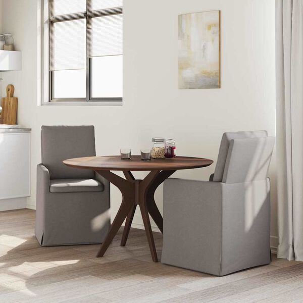 vidaXL Valgomojo kėdės 2 pcs Taupe 57 x 67 x 98 cm audinys
