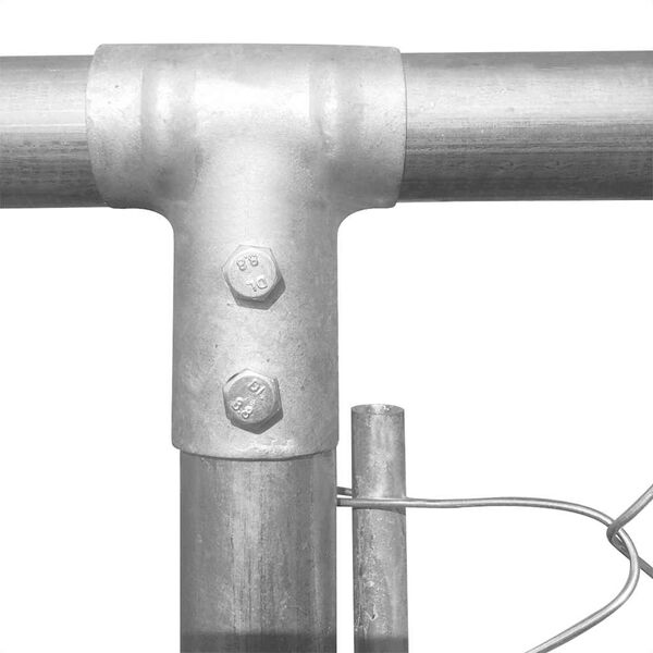 vidaXL Lauko voljeras šunims, 950x570x185 cm, galvanizuotas plienas