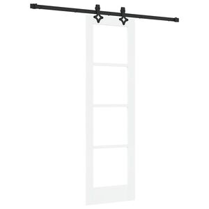 vidaXL Slankios durys ORKDAL Balta ir juoda 61 x 198,5 cm