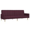 vidaXL Dvivietė sofa-lova su pakoja, violetinės spalvos, audinys