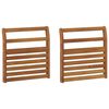 vidaXL Porankis 2 pcs Natūrali 58,5 x 8 x 60 cm
