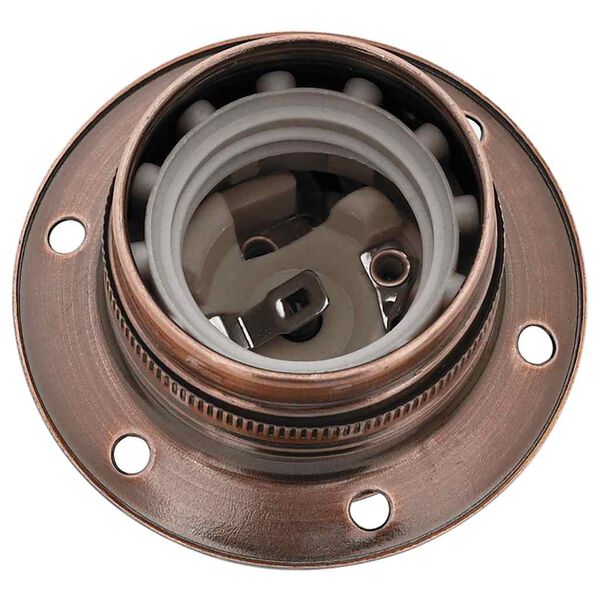 vidaXL lempų laikikliai 2 vnt Red Bronze E27