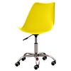 vidaXL Valgomojo kėdės, 6vnt., geltonos, dirbtinė oda (3x288401)