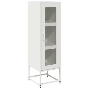 vidaXL Highboard White 36x39x123 cm &Scaron;altai valcuotas plienas