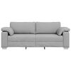 vidaXL Sofa Debesų pilka 219 x 77 x 82 cm audinys